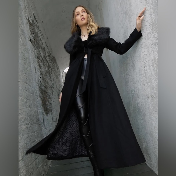 Blackmilk “WINTER WALKER COLLARED TRENCH COAT” SIZE 8 US/12 AUST NWT - Picture 8 of 16